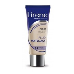 Основа под макияж Lirene Nature Matte Foundation №14 Карамель, 30 мл цена и информация | Пудры, базы под макияж | kaup24.ee