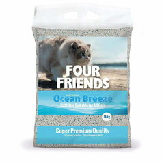 Kassiliiv Four Friends Oacean Breeze by Intersand, 14kg цена и информация | Наполнители для кошачьих туалетов | kaup24.ee