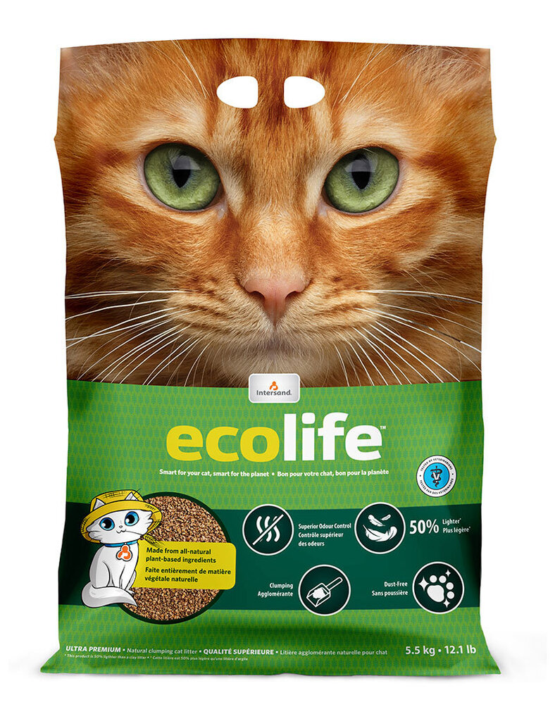 Kassiliiv Intersand EcoLife Multi-Cat Ultra-Premium, taimne, 5,5kg цена и информация | Kassiliiv | kaup24.ee