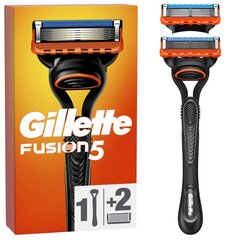 Бритва Gillette Fusion5 + 2 лезвия цена и информация | Косметика и средства для бритья | kaup24.ee