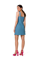 K159 Мини-платье на бретелях - холодный синий цена и информация | Платья | kaup24.ee