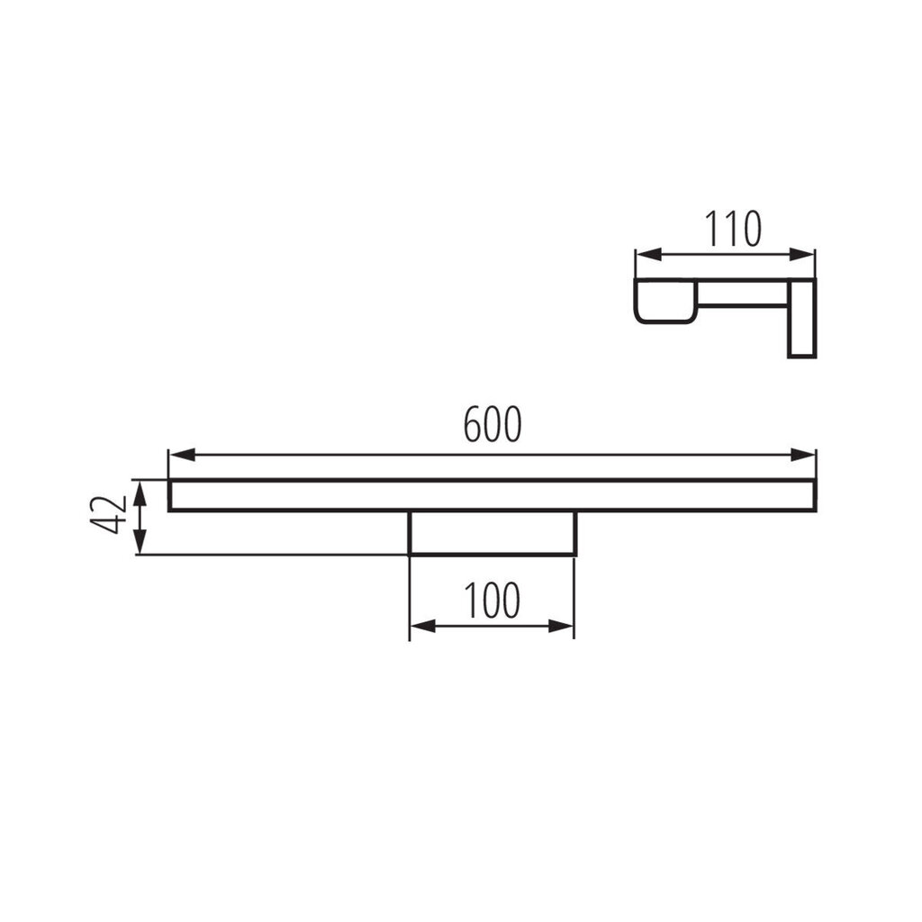 Seinavalgusti LED IP44 12W-NW hind ja info | Seinavalgustid | kaup24.ee