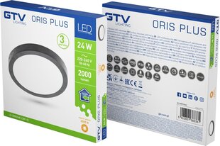 LED светильник ORIS PLUS, IP20, 24W, 3000K, 2000lm цена и информация | Потолочные светильники | kaup24.ee