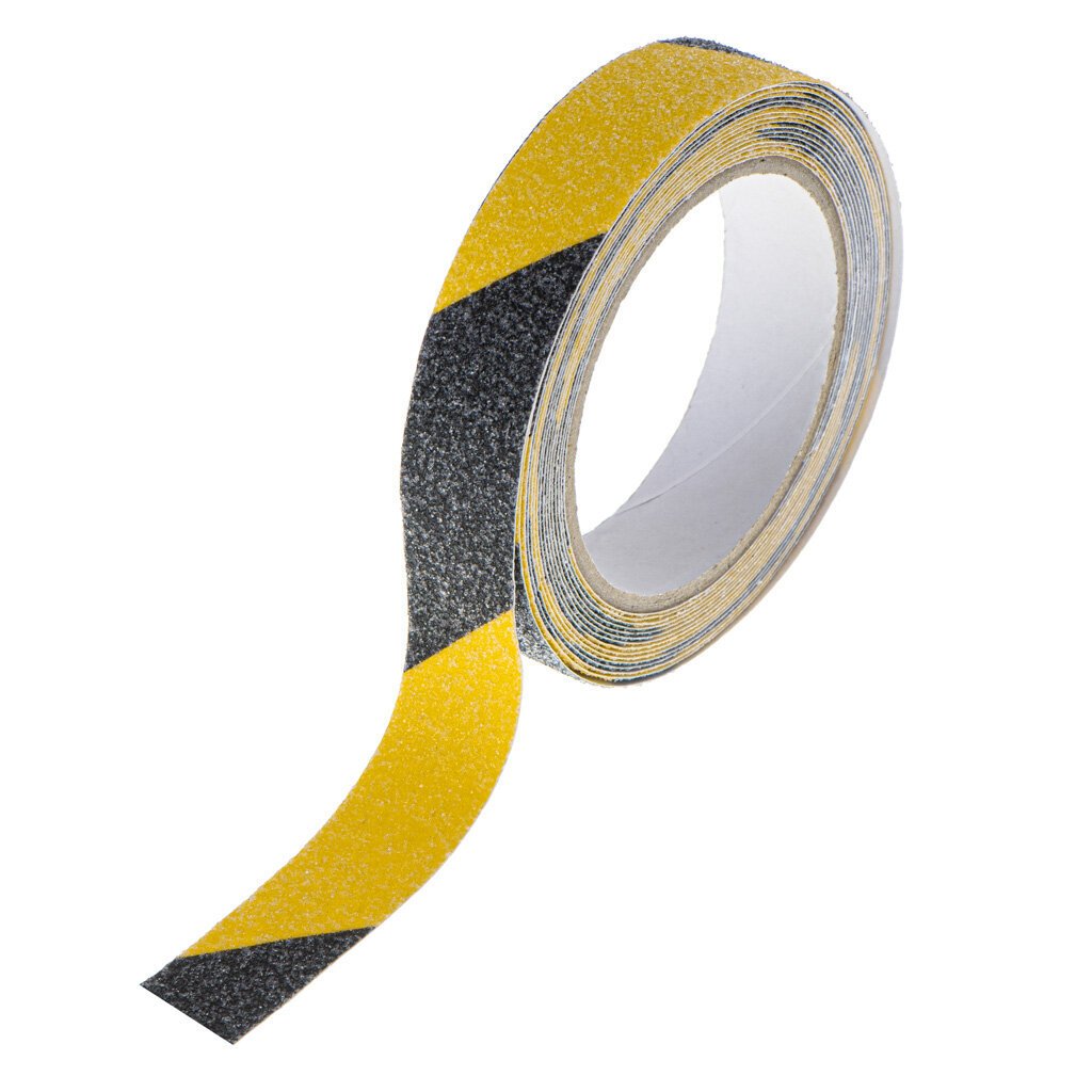 Libisemiskindel teip, 2,5 cm x 5 cm, must, kollane hind ja info | Kleepkiled | kaup24.ee