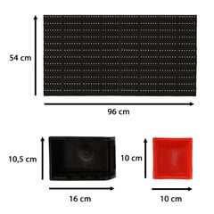 Töökoja tööriistalaud, 48 cm, 48 x 27 cm, 48 cm x 1 cm hind ja info | Tööriistakastid, tööriistahoidjad | kaup24.ee