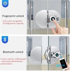 Замок для стеклянной двери Smart цена и информация | Принадлежности для систем безопасности | kaup24.ee