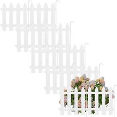 декоративный садовый забор 30x30 см, белый цена и информация | Заборы и принадлежности к ним | kaup24.ee