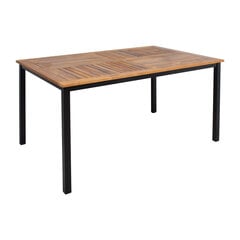 Комплект уличной мебели из 5 предметов Home4You Dalya, коричневый/черный цена и информация | Комплекты уличной мебели | kaup24.ee