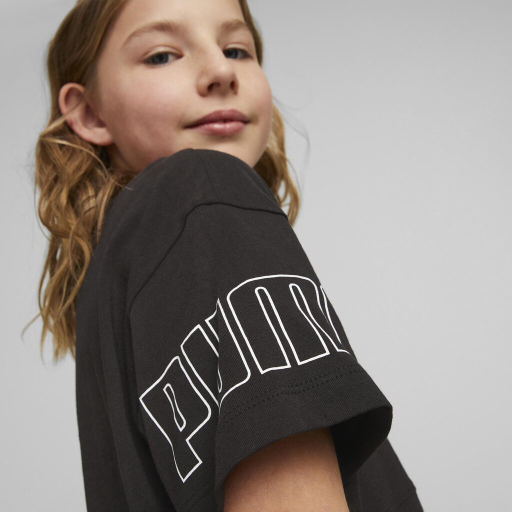 T-särk tüdrukutele Puma 67354701, must hind ja info | Tüdrukute särgid | kaup24.ee