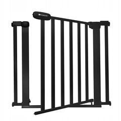 Защитные ворота Kinderkraft Lock&Go, 75-103 см, Черный цвет цена и информация | Товары для безопасности детей дома | kaup24.ee
