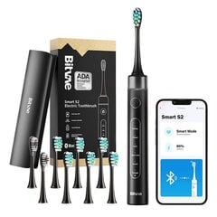 Sonic toothbrush with app, tips set and travel etui S2 (black) цена и информация | Электрические зубные щетки | kaup24.ee