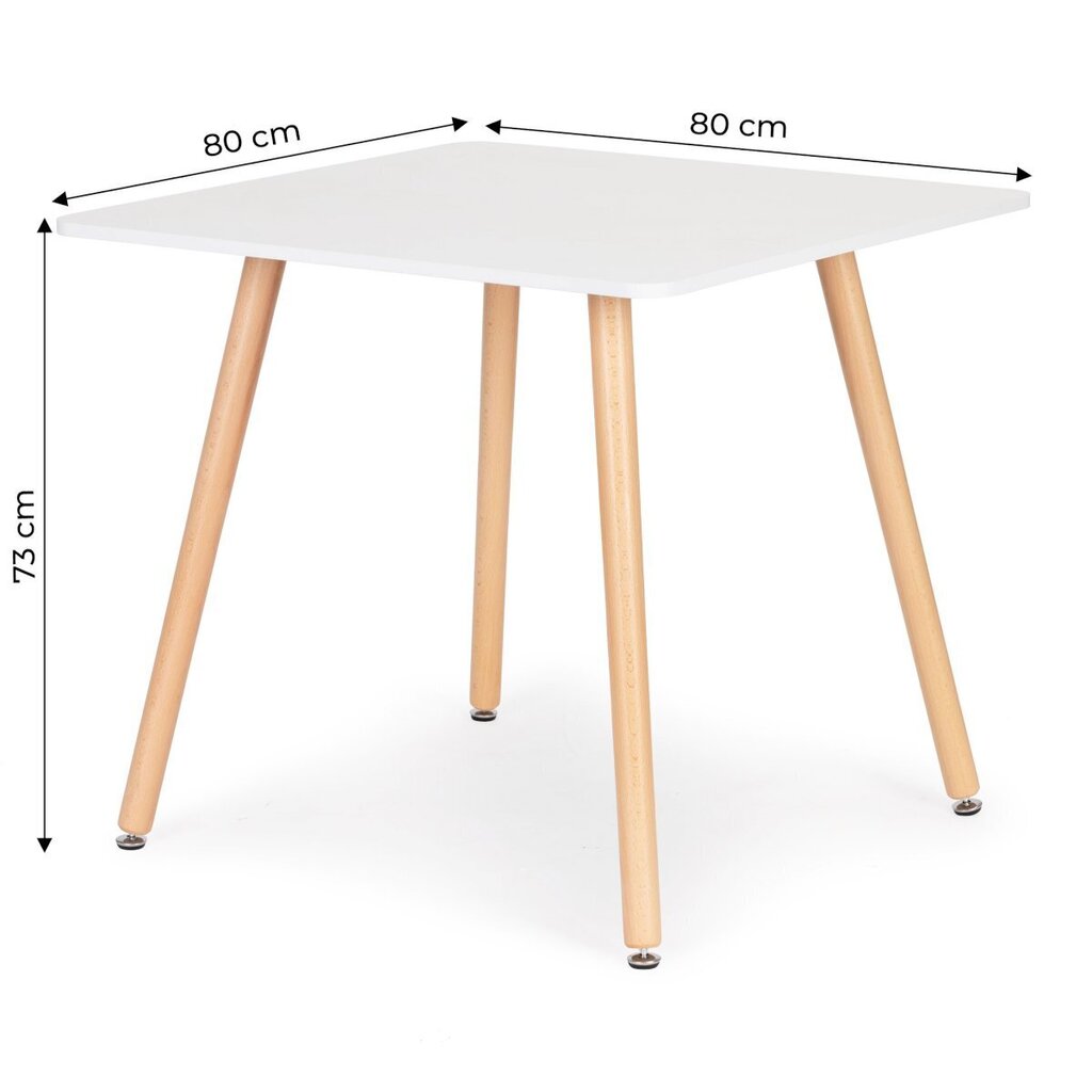 Laud ModernHome KJSDT-01, valge/pruun hind ja info | Köögi- ja söögilauad | kaup24.ee