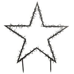 уличная металлическая светящаяся звезда 121 см цена и информация | Рождественские украшения | kaup24.ee