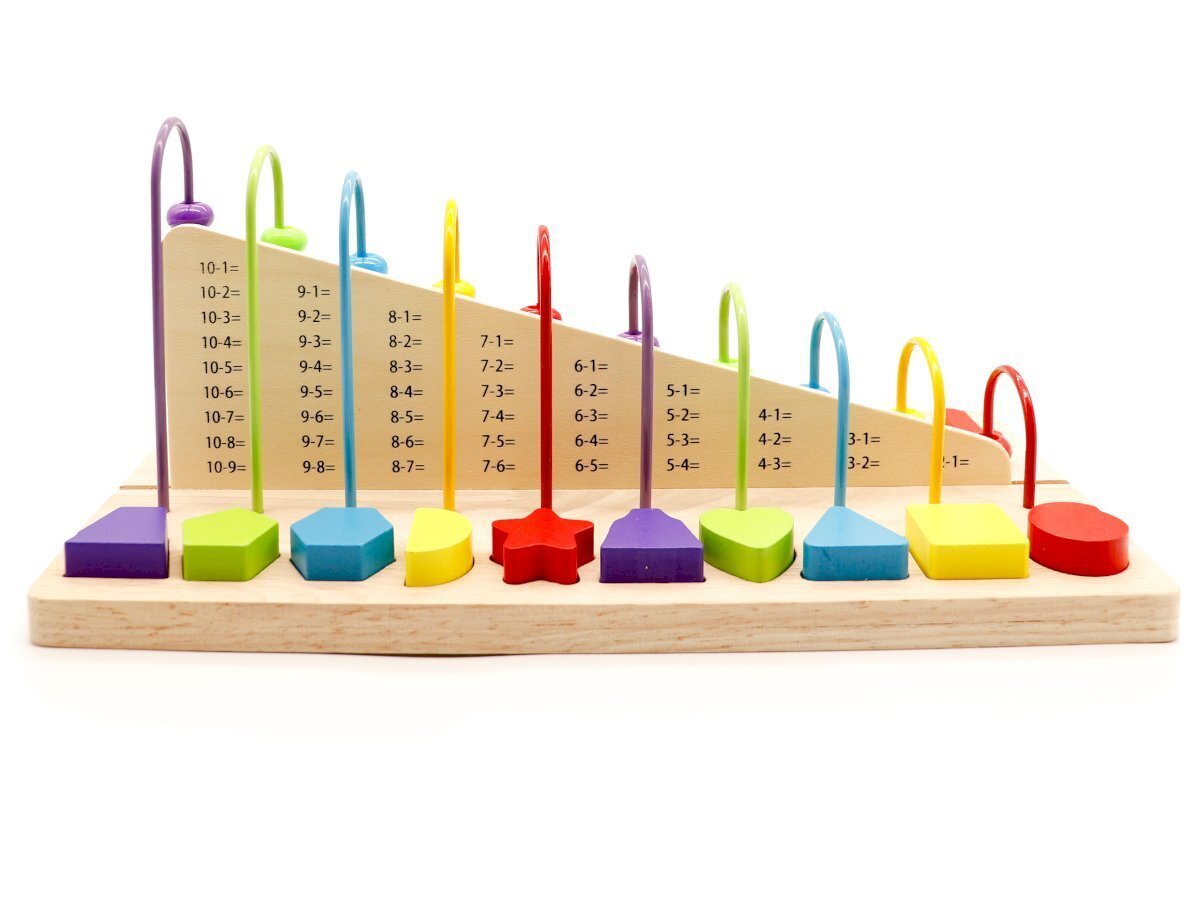 Puidust numbritega lastekalkulaator Ökomänguasjad hind ja info | Arendavad mänguasjad | kaup24.ee