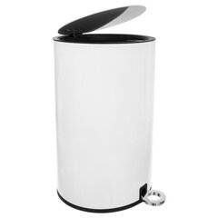 контейнер для мусора 6 л, белый цена и информация | Мусорные баки | kaup24.ee