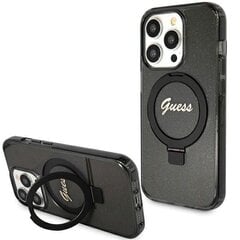 Guess IML Ring Stand Glitter MagSafe Case for iPhone 15 Plus Transparent цена и информация | Чехлы для телефонов | kaup24.ee