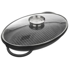 Grillpann kaanega 43x28x6 cm цена и информация | Cковородки | kaup24.ee