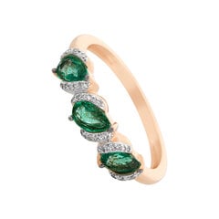 Золотое кольцо с драгоценными камнями цена и информация | Кольцо | kaup24.ee