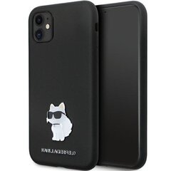 Karl Lagerfeld KLHCN61SMHCNPK iPhone 11 | Xr 6.1" czarny|black hardcase Silicone C Metal Pin цена и информация | Чехлы для телефонов | kaup24.ee