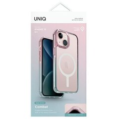 UNIQ etui Combat Duo iPhone 15 6.1" Magclick Charging niebiesko-różowy|pastel sky blue-powder pink цена и информация | Чехлы для телефонов | kaup24.ee