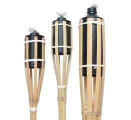 Бамбуковый факел 120 см, 3 шт. цена и информация | Другой туристический инвентарь | kaup24.ee