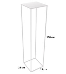 Клумба, Лофт 100 см, белая, мет 363 цена и информация | Подставки для цветов, держатели для вазонов | kaup24.ee