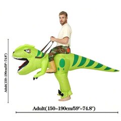 Kostüüm dinosaurus, Electronics LV-395, roheline hind ja info | Karnevali kostüümid | kaup24.ee