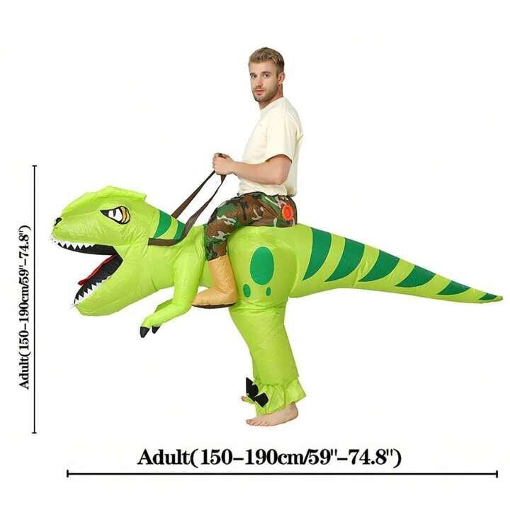 Kostüüm dinosaurus, Electronics LV-395, roheline цена и информация | Karnevali kostüümid | kaup24.ee