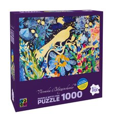 Pusle Purple Witty Fox Veronika Blyzniuchenko Night garden, 1000 d. hind ja info | Pusled | kaup24.ee