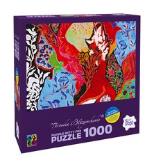 Pusle Purple Witty Fox Flower Dance 19903, 1000 d. цена и информация | Пазлы | kaup24.ee