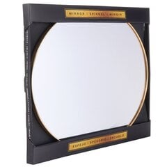 золотое настенное зеркало, 50 см цена и информация | Подвесные зеркала | kaup24.ee