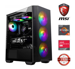 Ryzen 5 5500 32GB 256GB SSD 1TB HDD RX 580 8GB NoOs hind ja info | Lauaarvutid | kaup24.ee