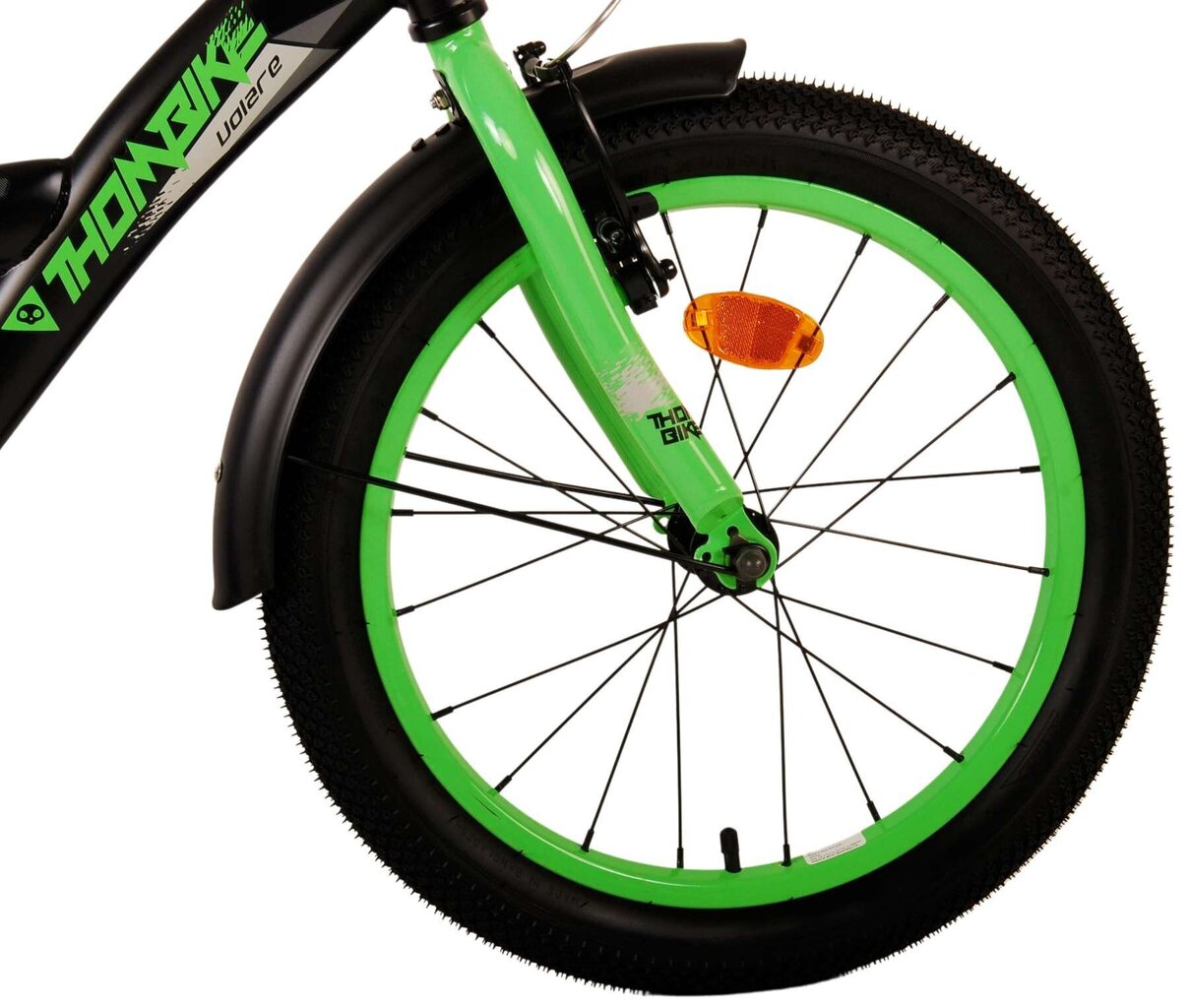 Laste jalgratas 18" Volare Thombike, must/roheline hind ja info | Jalgrattad | kaup24.ee