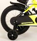 Laste jalgratas 14 tolli Sportivo neoonkollane/must, 2 käsipidurit hind ja info | Jalgrattad | kaup24.ee