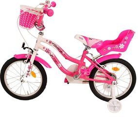 Laste jalgratas 16" Volare Lovely, roosa/valge, 2 käsipidurit hind ja info | Jalgrattad | kaup24.ee