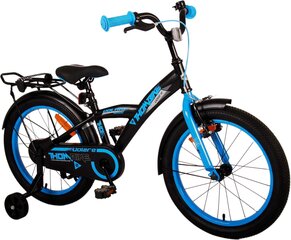 Laste jalgratas 18" Volare Thombike, must/sinine hind ja info | Jalgrattad | kaup24.ee