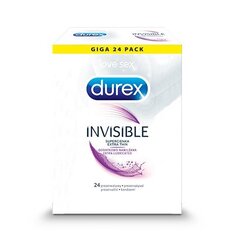 Презервативы Durex Invisiblе, 24 шт  цена и информация | Презервативы | kaup24.ee