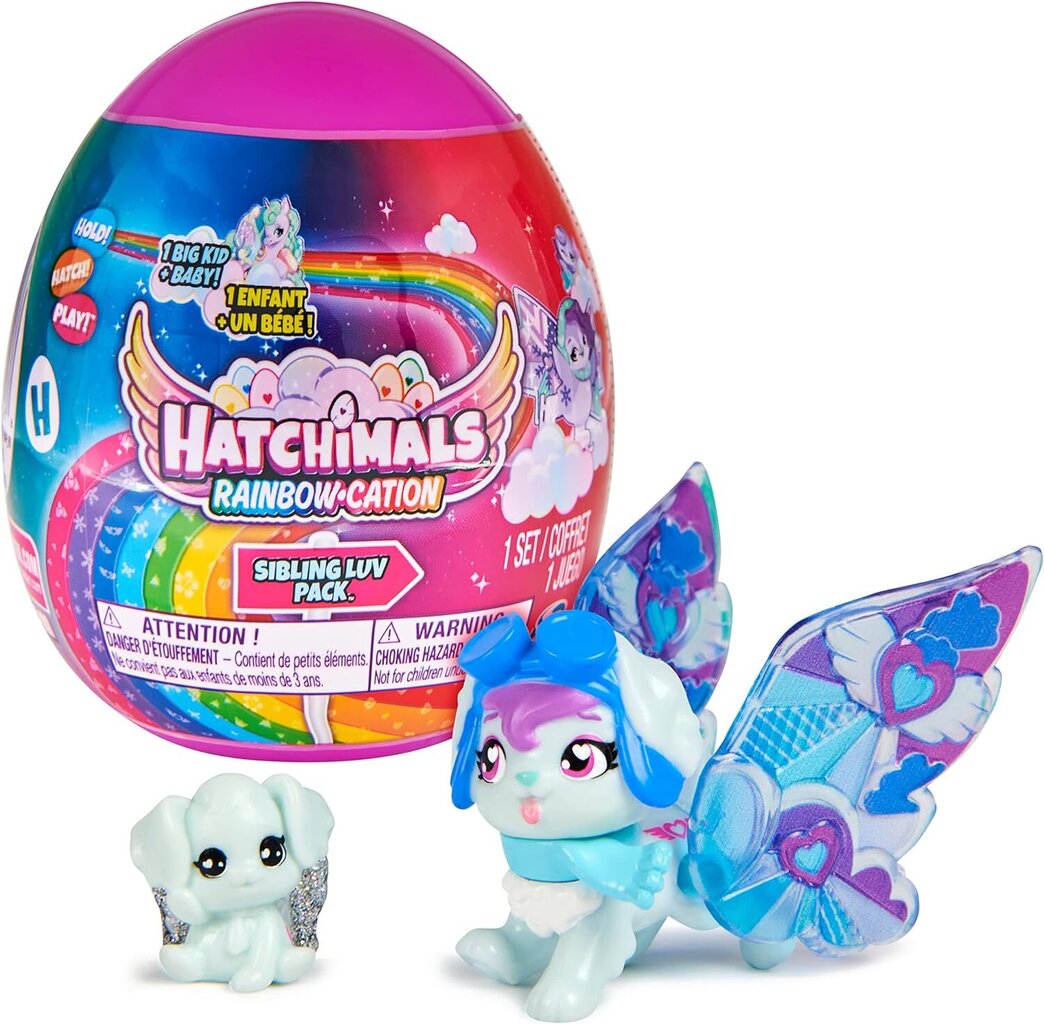 Kahe loomafiguuriga muna Hatchimals Rainbowcation hind ja info | Tüdrukute mänguasjad | kaup24.ee