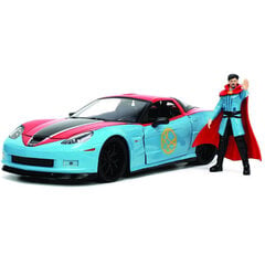 Доктор Стрэндж Chevy Corvette с фигуркой 1:24, модель Jada Toys цена и информация | Игрушки для мальчиков | kaup24.ee