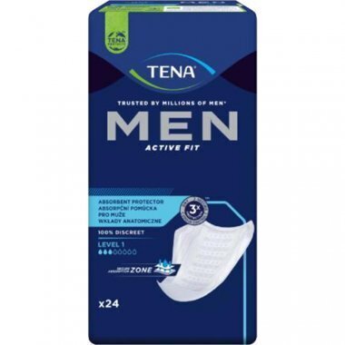 Uroloogilised sidemed meestele Tena Men Active Fit, tase 1, 24 tk hind ja info | Mähkmed, hügieenisidemed, ühekordsed linad täiskasvanutele | kaup24.ee