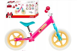 Балансировочный велосипед MINNIE MOUSE 12" цена и информация | Детский трехколесный велосипед - коляска с удобной ручкой управления для родителей Riff F95941 2в1, фиолетовый | kaup24.ee