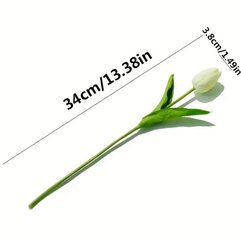 Искусственные белые тюльпаны, 10 шт цена и информация | Искусственные цветы | kaup24.ee