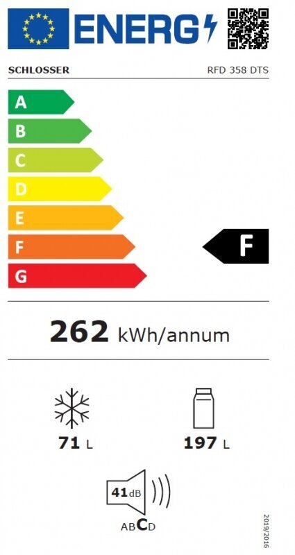 Schlosser RFD358DTS hind ja info | Külmkapid | kaup24.ee