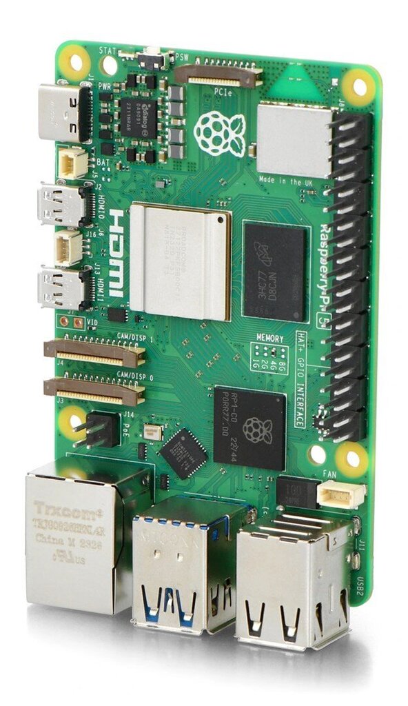 Raspberry Pi 5 BCM2712 2.4GHz 4GB цена и информация | Robootika, konstruktorid ja tarvikud | kaup24.ee