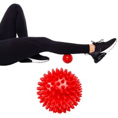 Массажный мячик Springos, красный цена и информация | Аксессуары для массажа | kaup24.ee