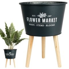 vaas puidust jalgadel hind ja info | Dekoratiivsed lillepotid | kaup24.ee