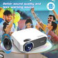 Mini WiFi projektor Kaasaskantav Full HD Bluetooth projektor telefonile 4500 lm 1500:1 HDMI USB LED Zenwire e450s hind ja info | Projektorid | kaup24.ee