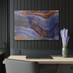 Картина из закаленного стекла Фиолетовый камень цена и информация | Картины, живопись | kaup24.ee