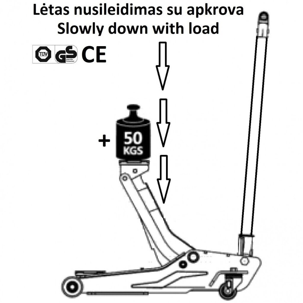 Tungraua ratastega 2,5t hind ja info | Lisaseadmed | kaup24.ee