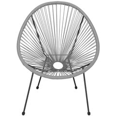 Садовый стул Springos GF0086 72 X 82 X 85 CM, серый цена и информация | Уличные cтулья | kaup24.ee
